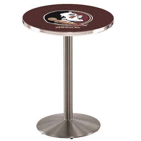 Holland Bar Stool Co 42" Stainless Steel Florida State (Head) Pub Table L214S4228FSU-HD